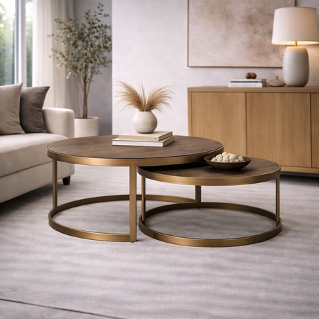   Round Nested Coffee Tables (2) | Oroa.com
