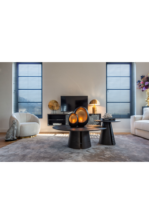Black Oak Pedestal Coffee Table | Richmond Interiors Blax | Oroa.com