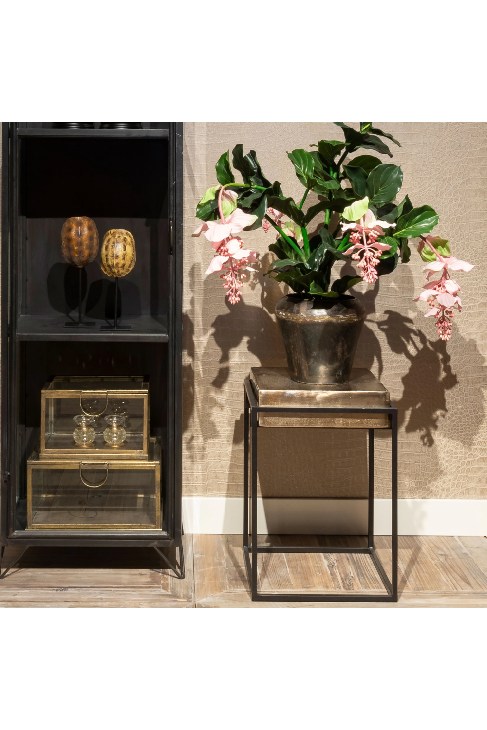 Rustic Aluminum End Table | Richmond Interiors Calloway | Oroa.com