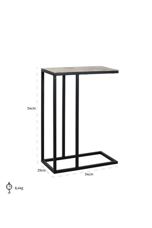 Champagne Gold Aluminum Side Table | Richmond Interiors Calloway | Oroa.com