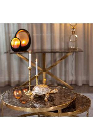 Gold Framed Marble Nesting Coffee Table | Richmond Interiors Conrad | Oroa.com