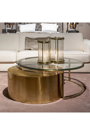 Round Golden Nesting Coffee Tables | Richmond Interiors Orlan | Oroa.com