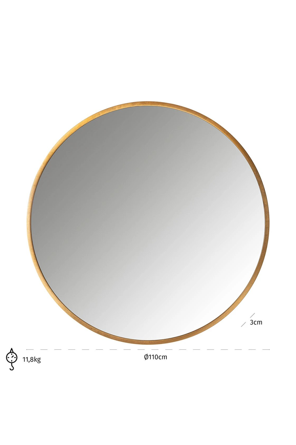 Circular Framed Mirror | OROA Maevy | Oroa.com