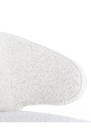 White Bouclé Bar Stool | Richmond Interiors Indigo | OROA.com