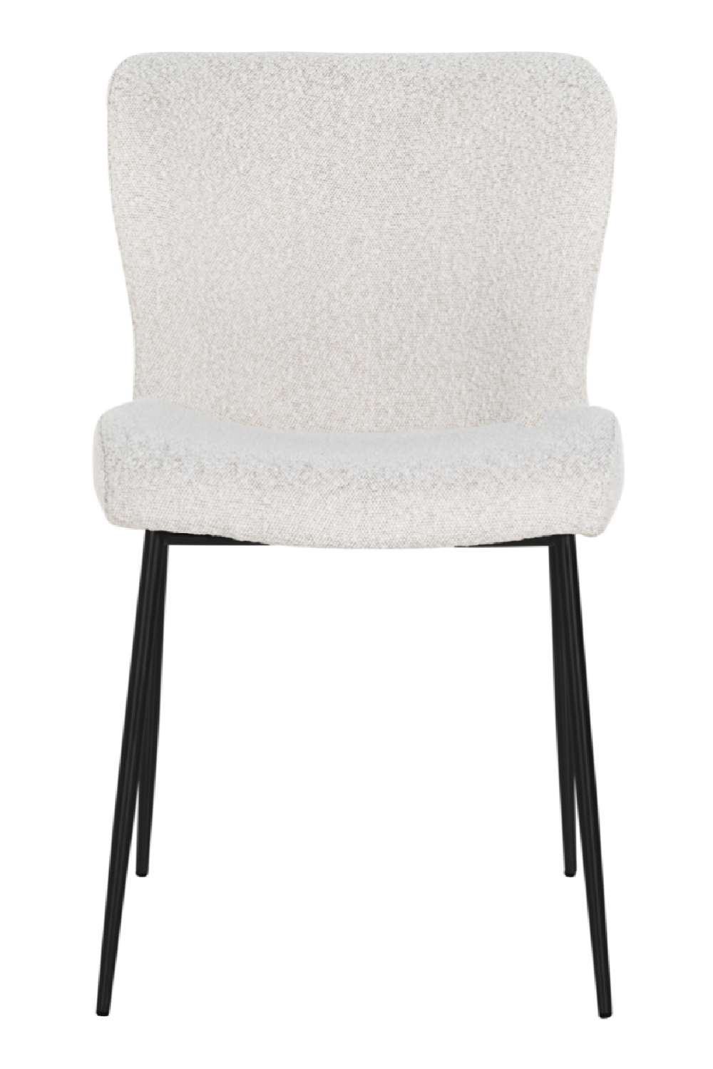 Minimalist White Bouclé Chair | OROA Darby | OROA.com