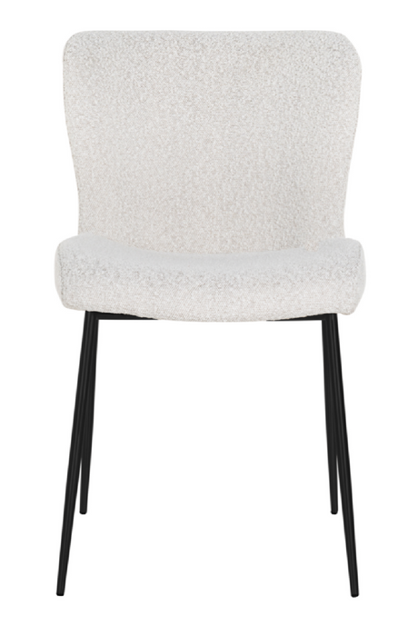 Minimalist White Bouclé Chair | Richmond Interiors Darby | OROA.com