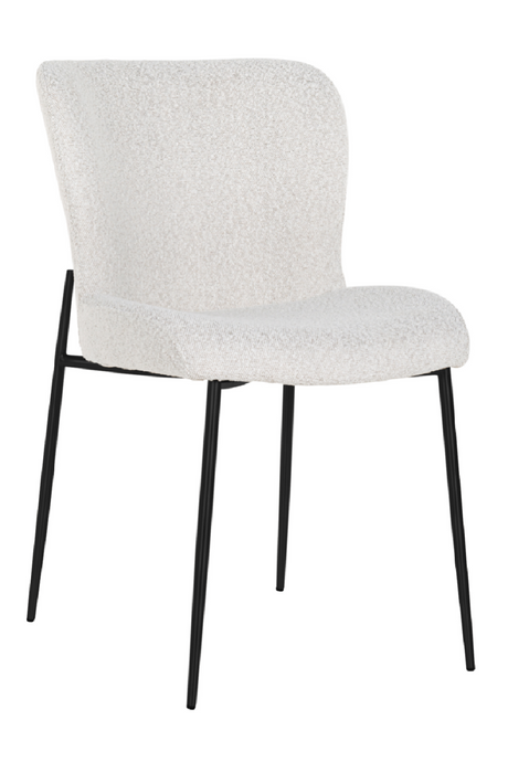 Minimalist White Bouclé Chair | Richmond Interiors Darby | OROA.com
