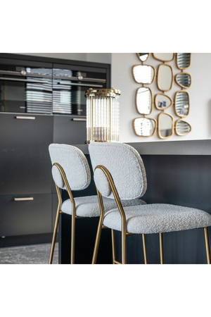 Brushed Metal Counter Stool | Richmond Interiors Xenia | Oroa.com