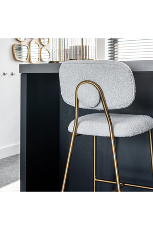 Brushed Metal Counter Stool | Richmond Interiors Xenia | Oroa.com