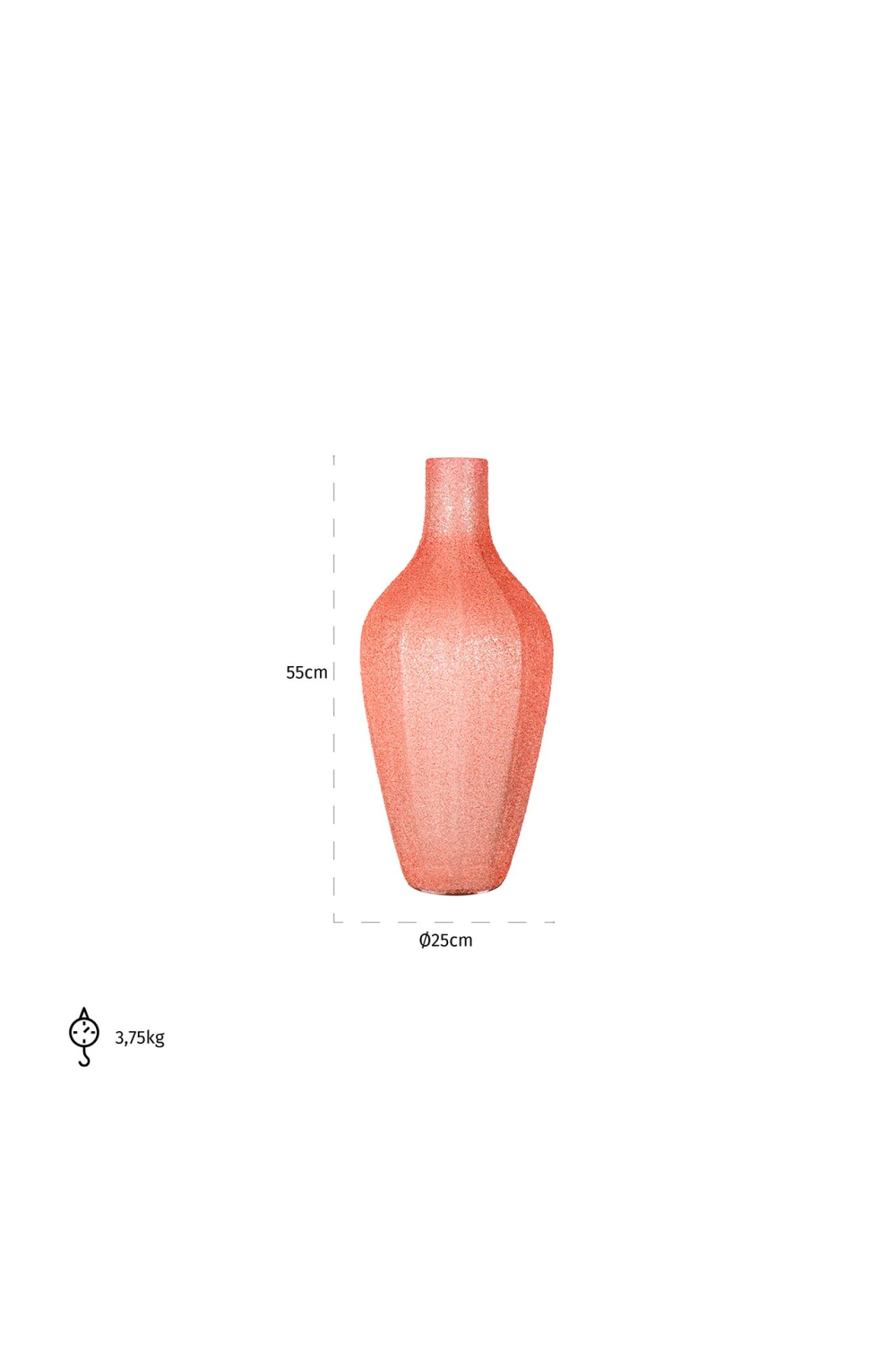 Pink Glass Bottle Vase S | OROA Ceylin | OROA.com