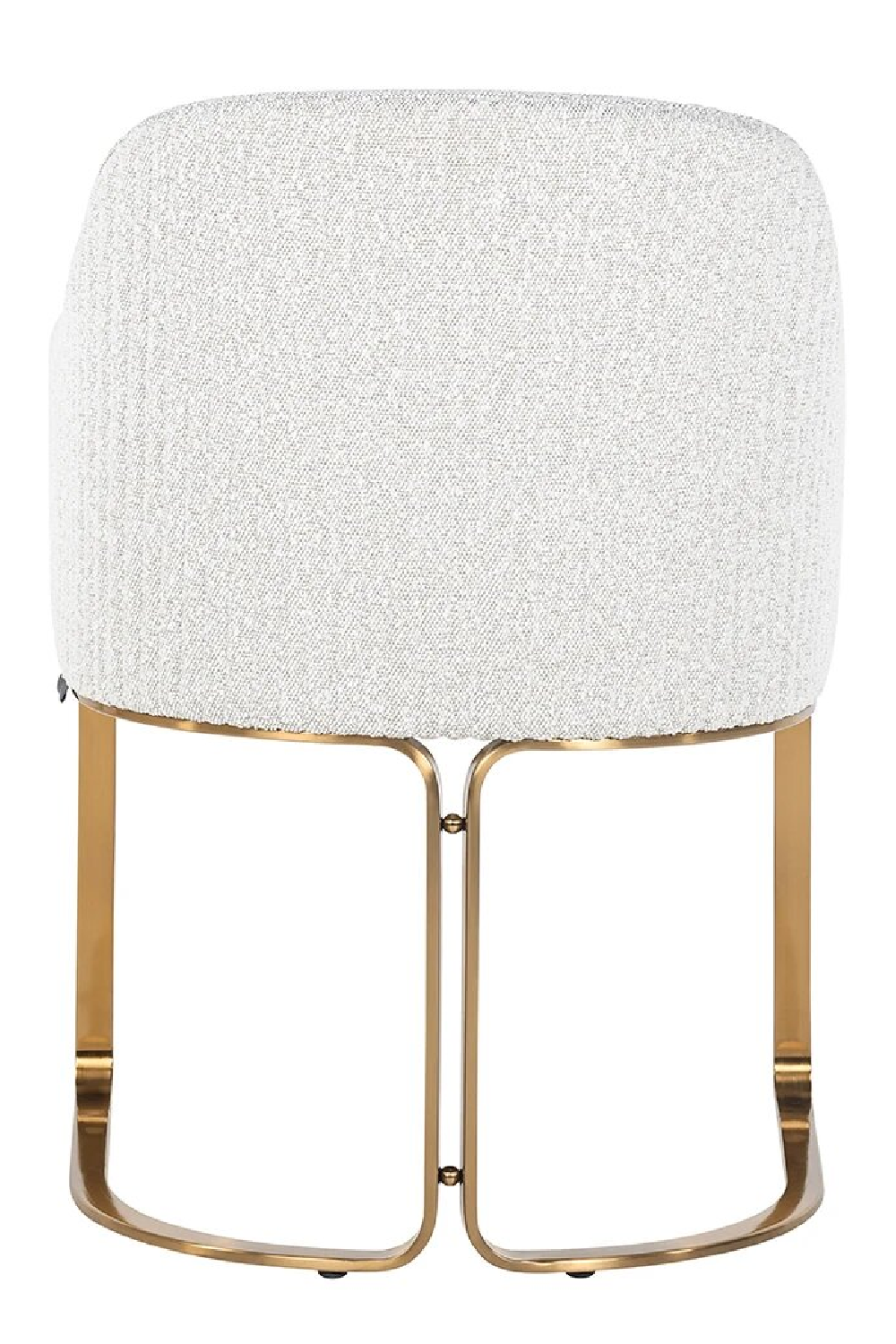 White Bouclé Modern Dining Chair | OROA Hadley | Oroa.com