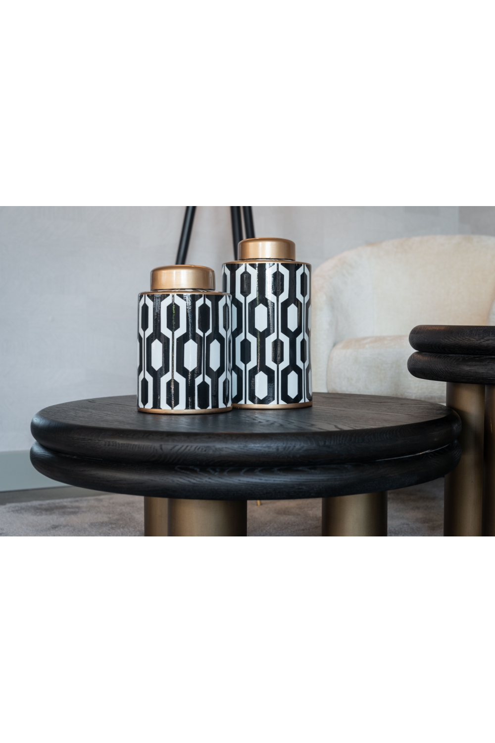 Metal Tripod Coffee Table | Richmond Interiors Macaron | Oroa.com