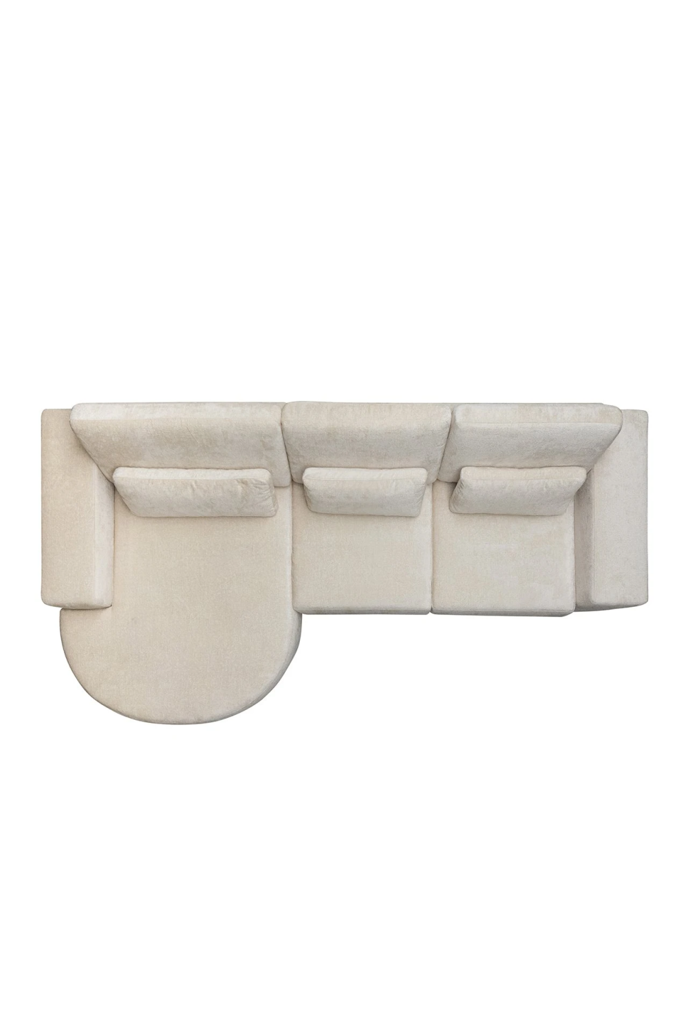 White Chenille Upholstered Sofa | OROA Felix | Oroa.com