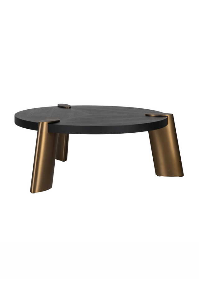 Black Oak Round Coffee Table | Richmond Interiors Brody | Oroa.com