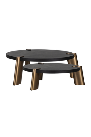 Black Oak Round Coffee Tables (2) | Richmond Interiors Brody | Oroa.com
