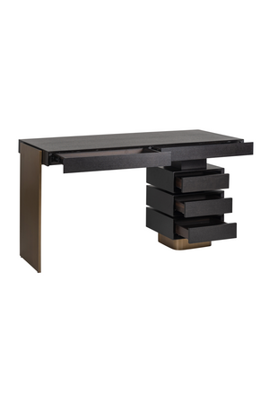 Modern 5-Drawer Desk | Richmond Interiors Connar | Oroa.com