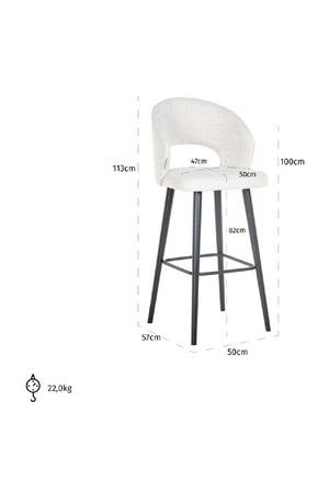 Cut-Out Bar Stool | Richmond Interiors Savoy | Oroa.com