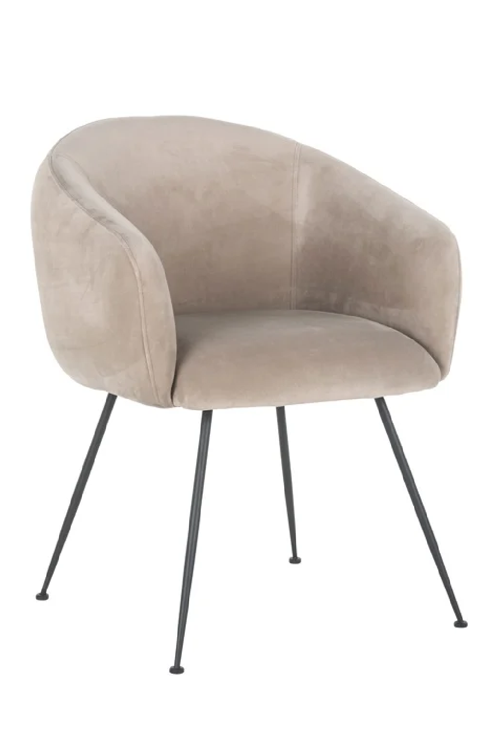 Khaki Velvet Dining Chair | OROA Avanti | Oroa.com