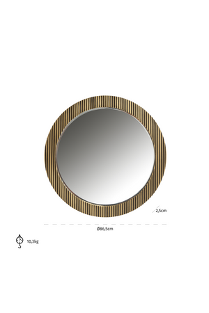 Gold Round Mirror | Richmond Interiors Ironville | Oroa.com