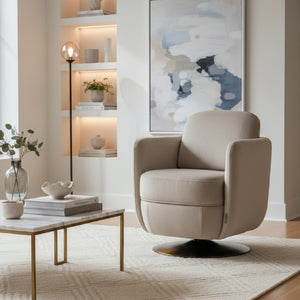  Upholstered Modern Swivel Chair | Oroa.com