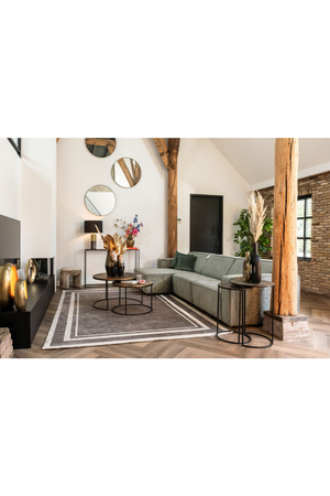 Round Gold Nested Coffee Tables (2) | Richmond Interiors Tulum | Oroa.com