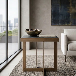   Contemporary Oak End Table | Oroa.com