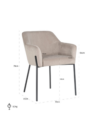 Upholstered Dining Armchair | OROA Fay | Oroa.com