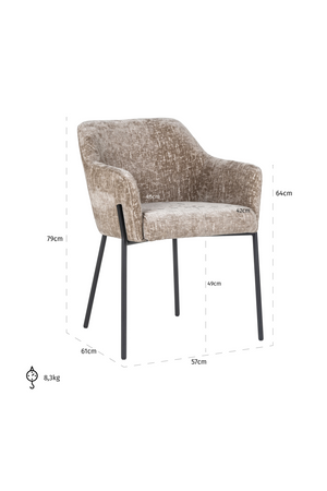 Upholstered Dining Armchair | OROA Fay | Oroa.com