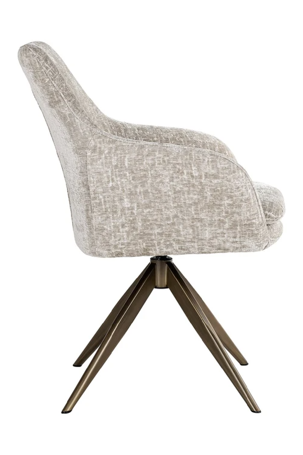 Upholstered Quadropod Swivel Chair | OROA Lisonne | Oroa.com