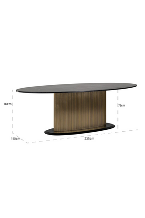 Modern Pedestal Dining Table | Richmond Interiors Ironville | Oroa.com