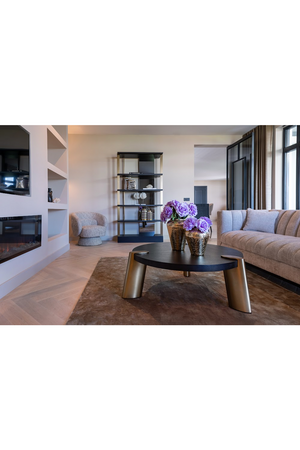 Splayed-Base Swivel Lounge Chair | Richmond Interiors Cavallo | Oroa.com