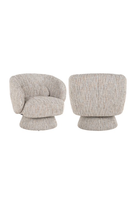 Splayed-Base Swivel Lounge Chair | Richmond Interiors Cavallo | Oroa.com