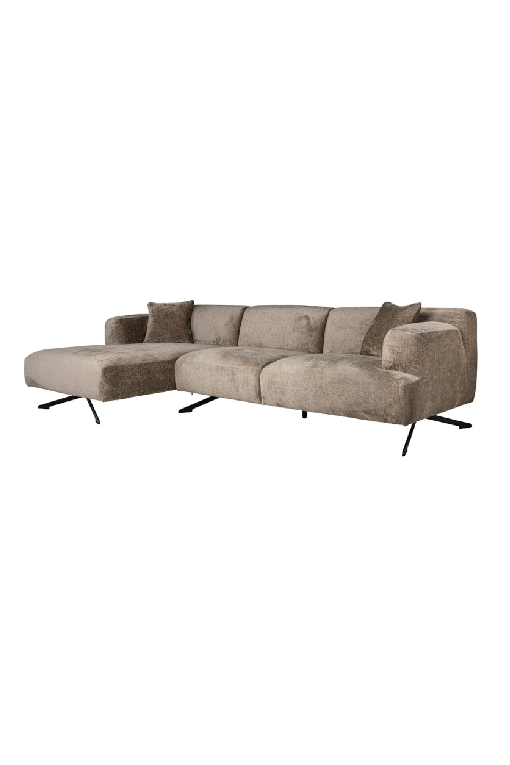 Taupe Chenille Contemporary Sofa | Richmond Interiors Donovan | Oroa.com