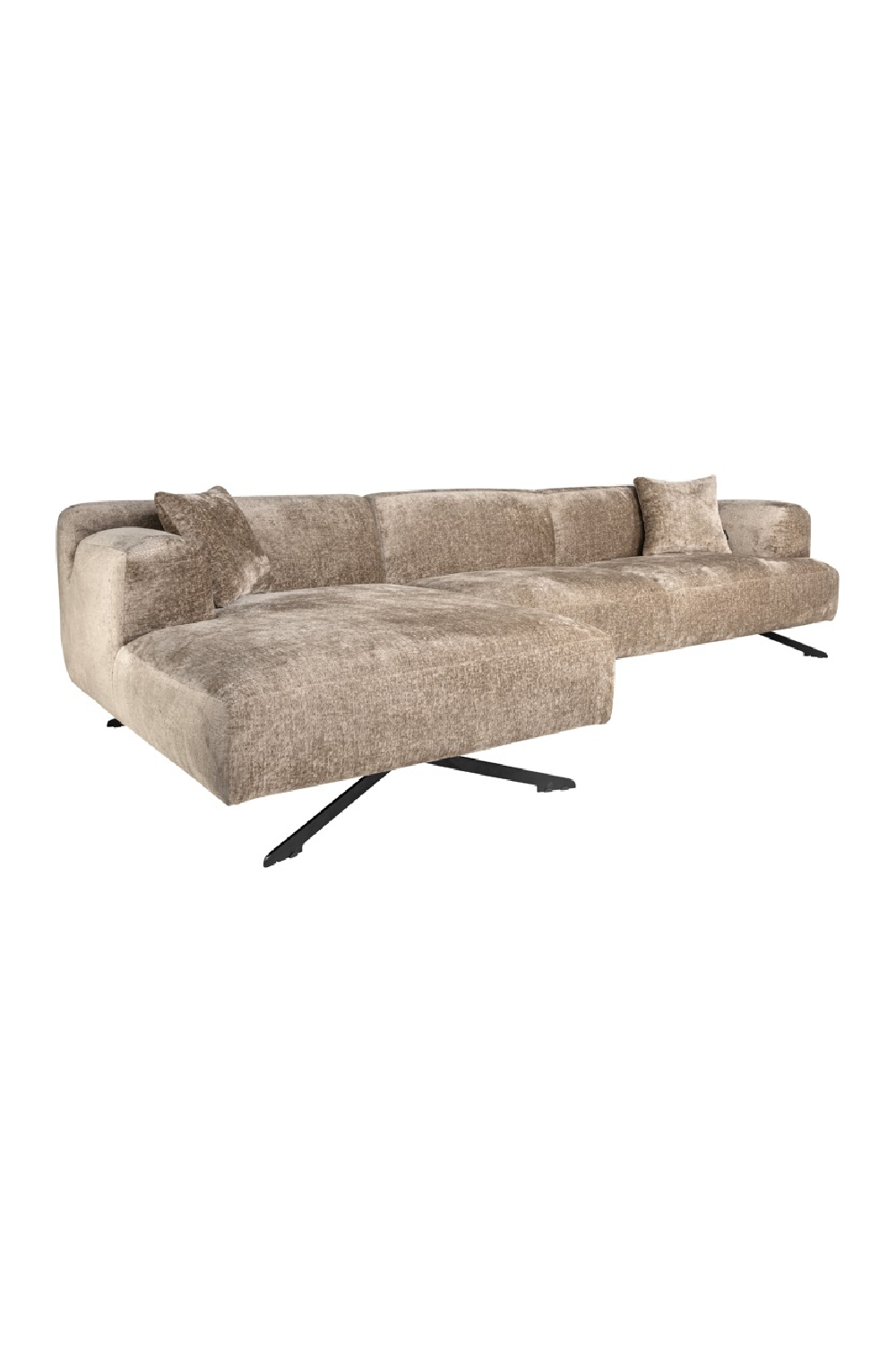 Taupe Chenille Contemporary Sofa | Richmond Interiors Donovan | Oroa.com