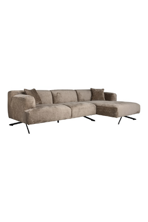 Taupe Chenille Contemporary Sofa | Richmond Interiors Donovan | Oroa.com