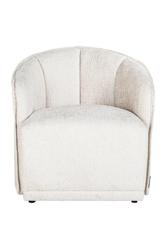 Cream Curved Accent Chair | Richmond Interiors Maryse | Oroa.com
