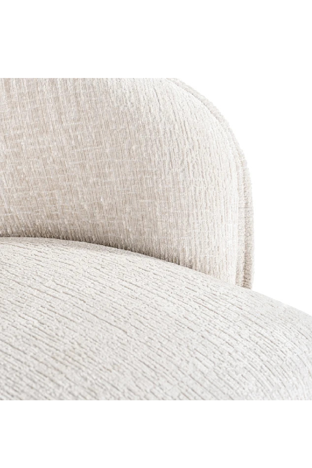 Cream Curved Accent Chair | OROA Maryse | Oroa.com