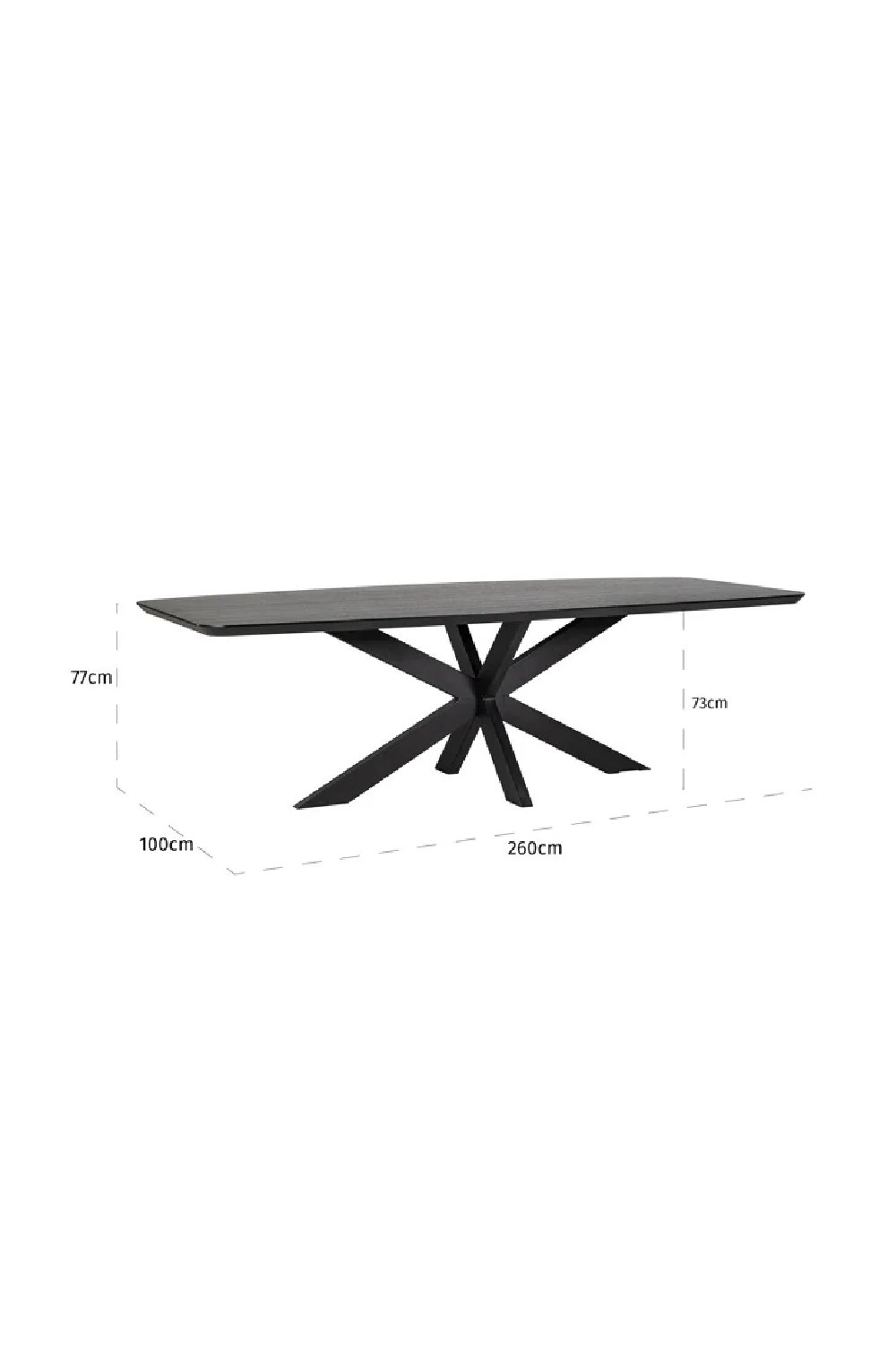 Black Oak Dining Table | OROA Bonvoy | Oroa.com