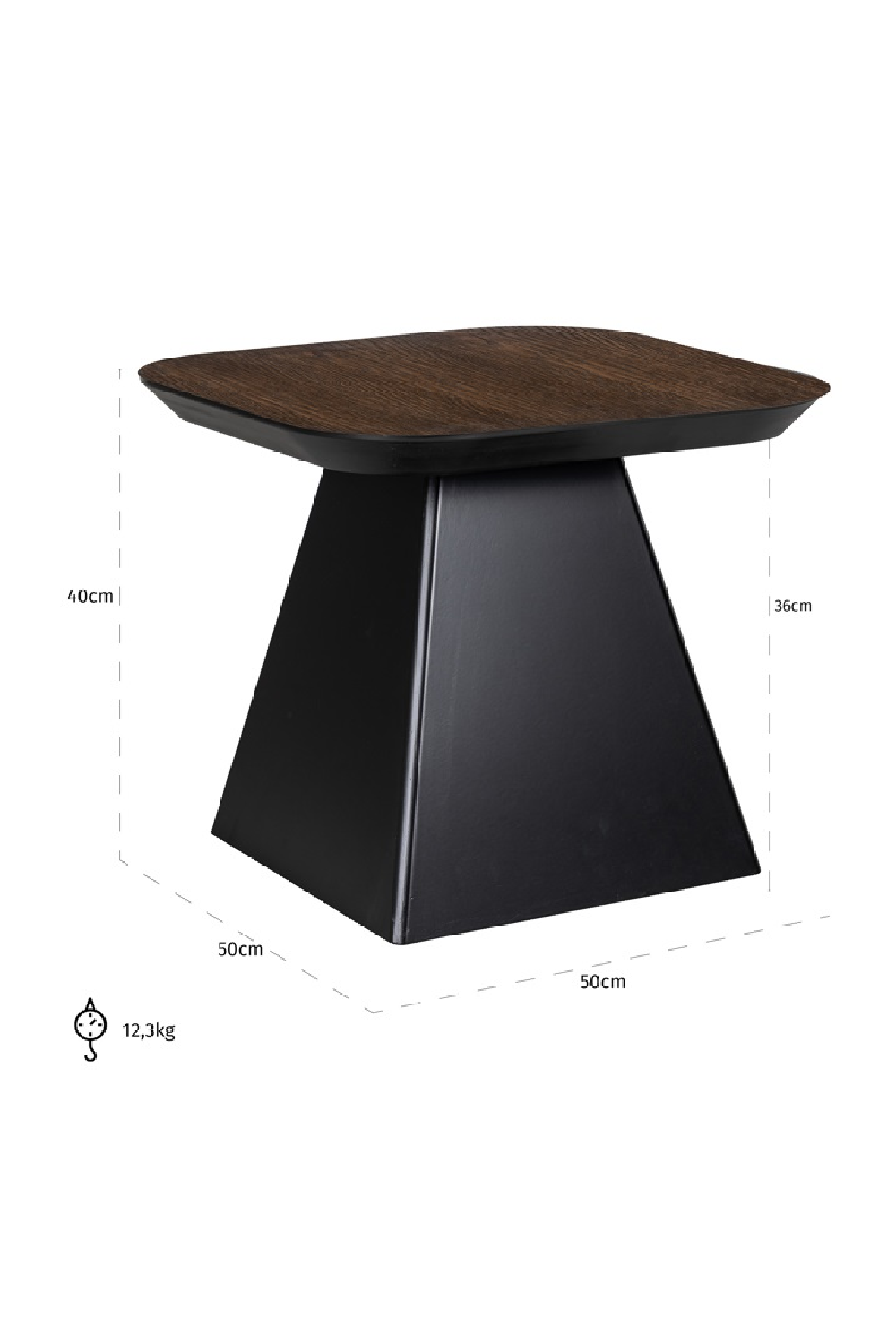 BrownBrown Oak End Table | OROA Bonvoy | Oroa.com