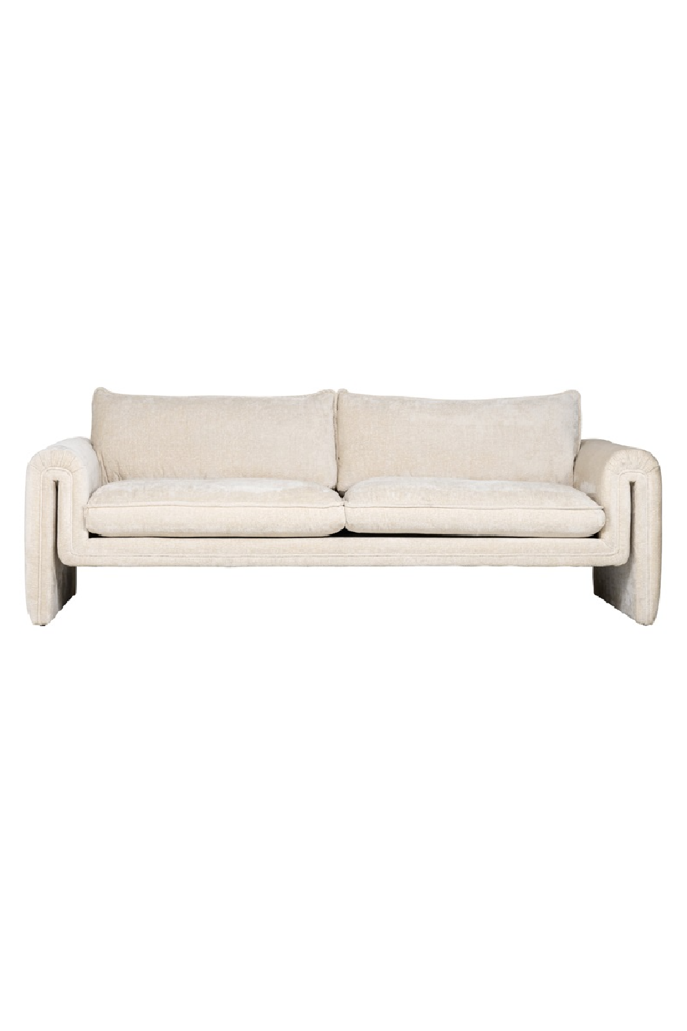 White Chenille Modern Sofa | OROA Sandro | Oroa.com
