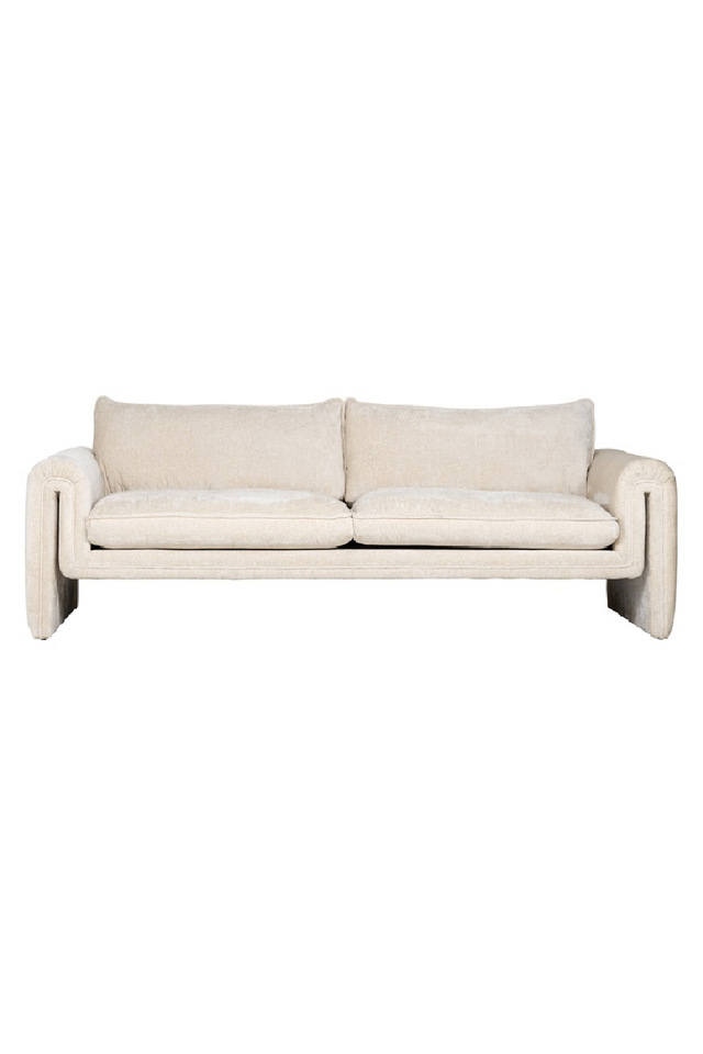White Chenille Modern Sofa | Richmond Interiors Sandro | Oroa.com