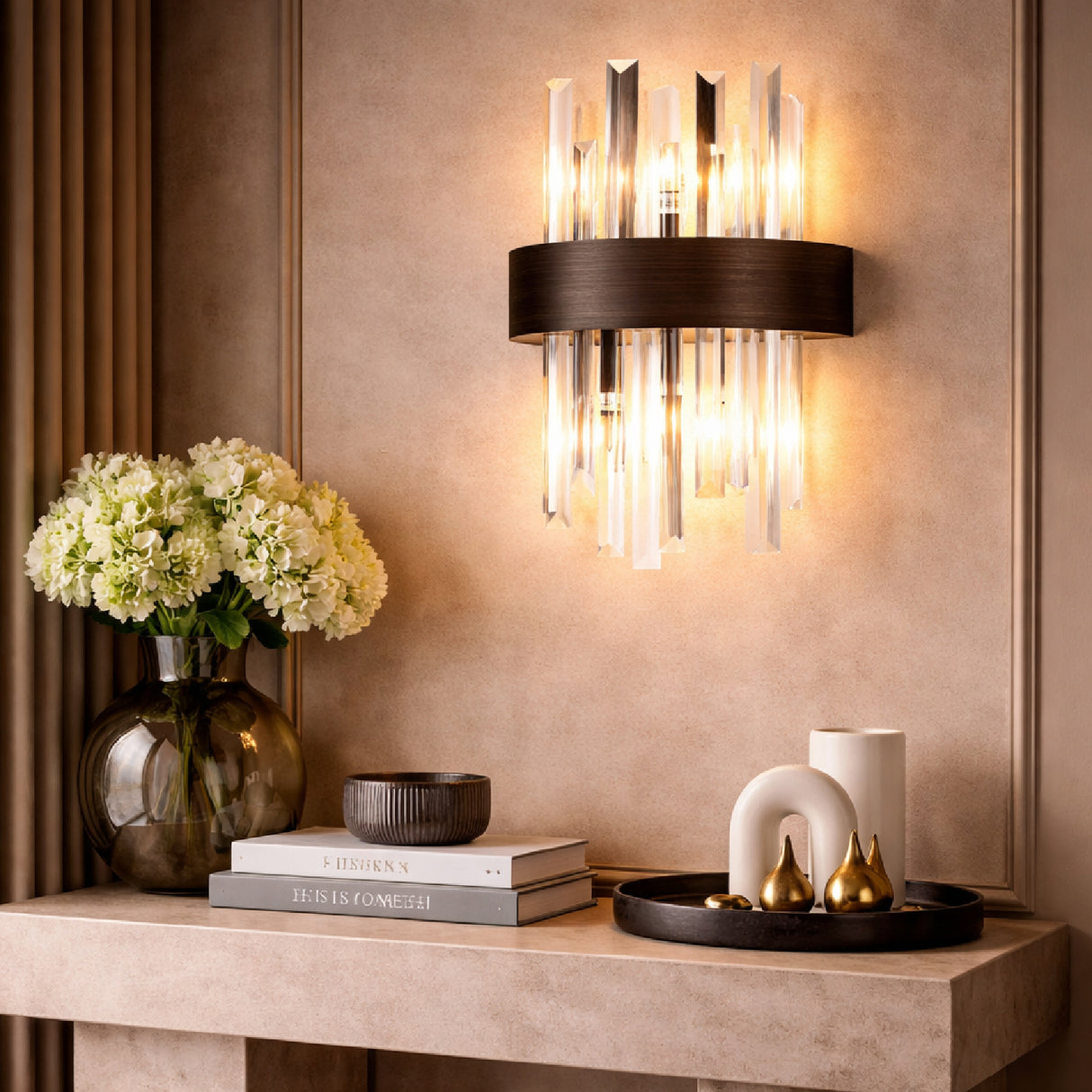   Glass Crystal Wall Lamp | Oroa.com
