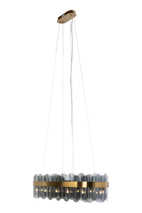 Hospitality furniture - Gold Framed Glass Chandelier - www.oroatrade.com