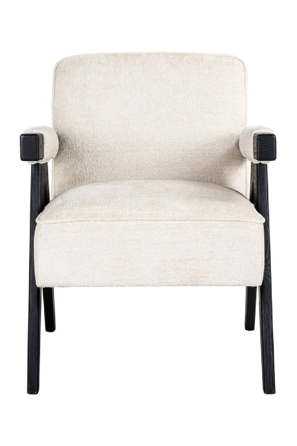 White Chenille Easy Chair | OROA Cooper | Oroa.com