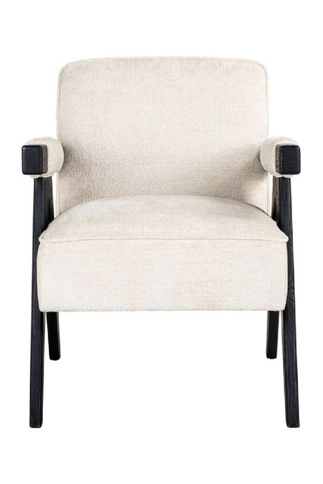 White Chenille Easy Chair | Richmond Interiors Cooper | Oroa.com