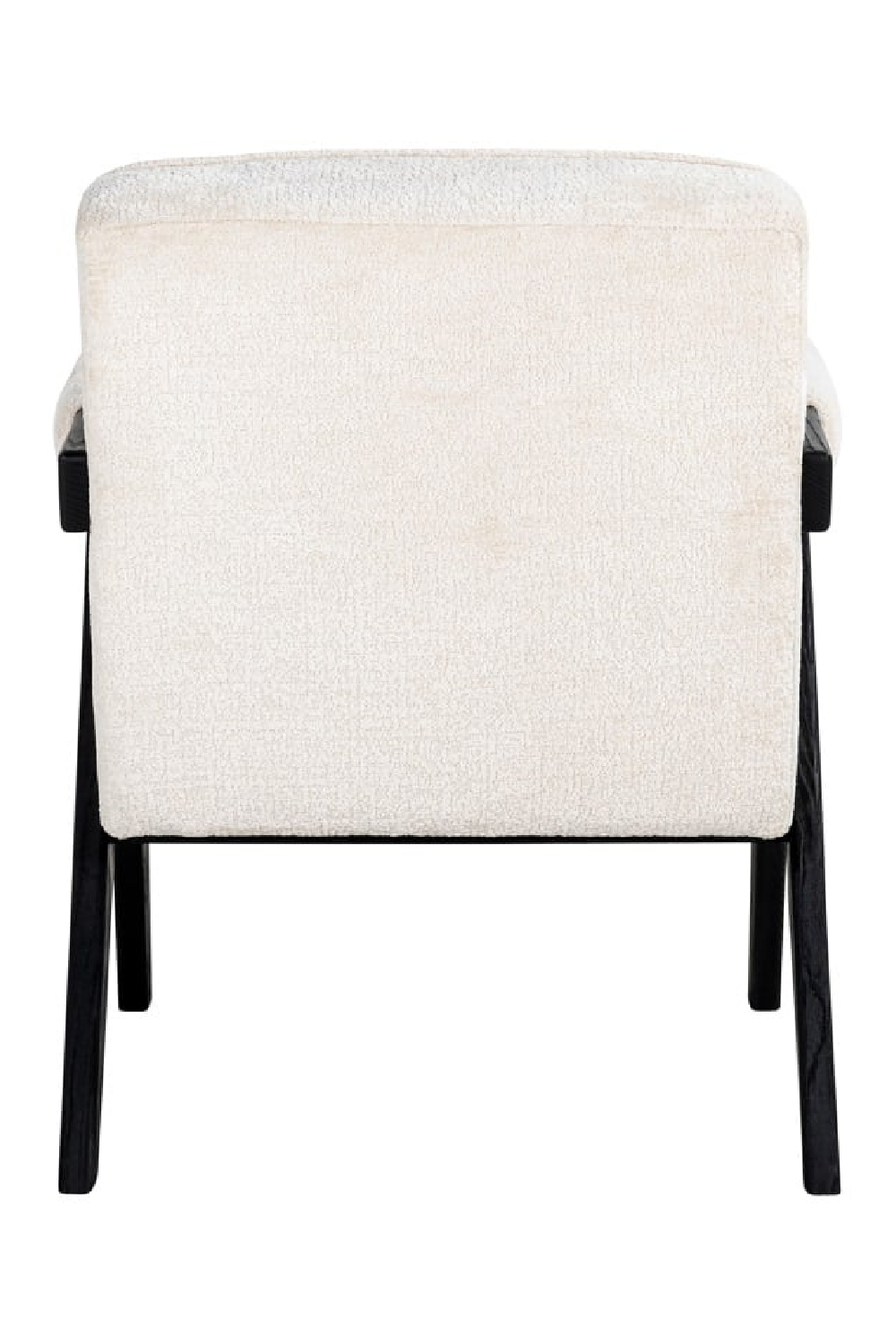 White Chenille Easy Chair | OROA Cooper | Oroa.com