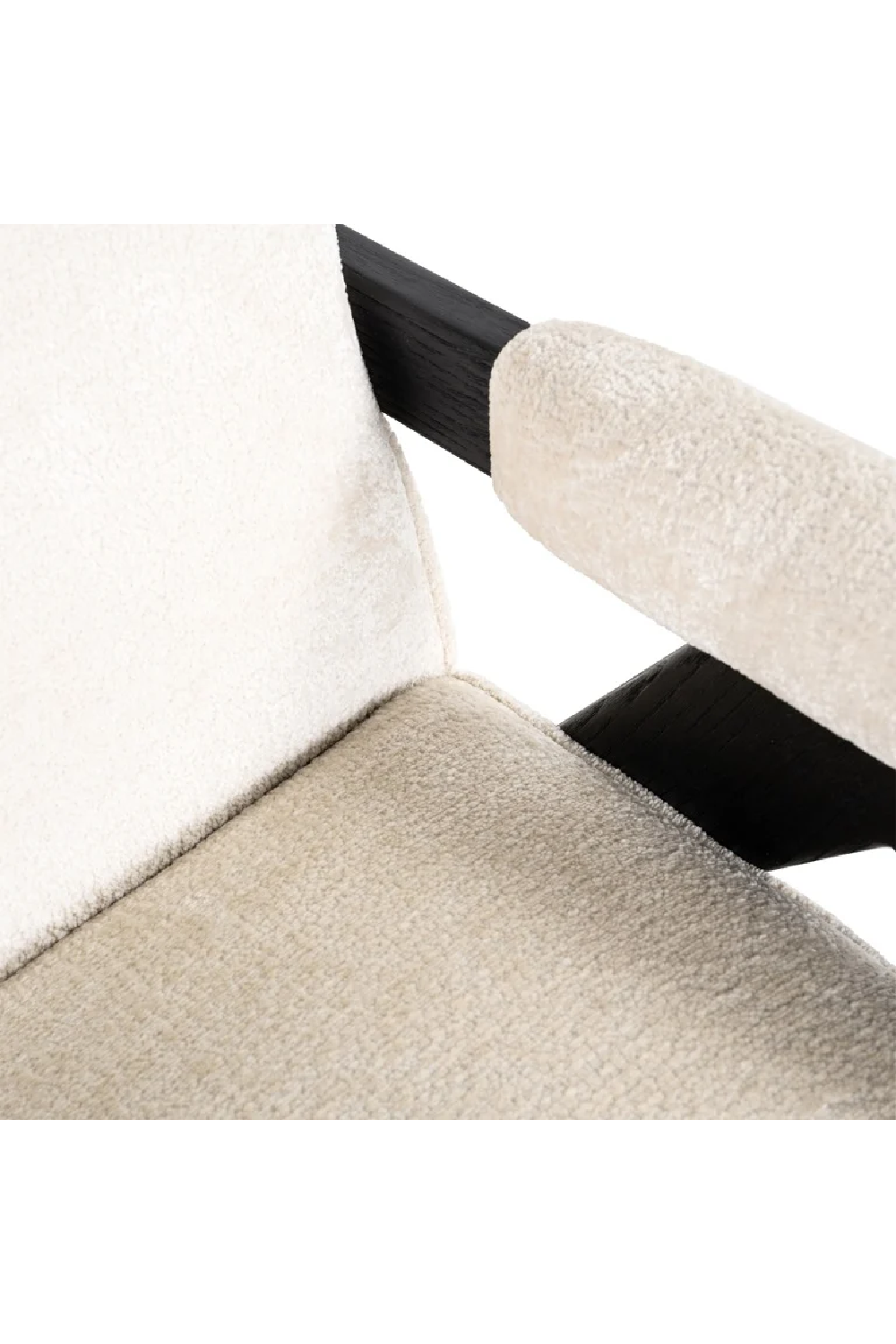 White Chenille Easy Chair | OROA Cooper | Oroa.com