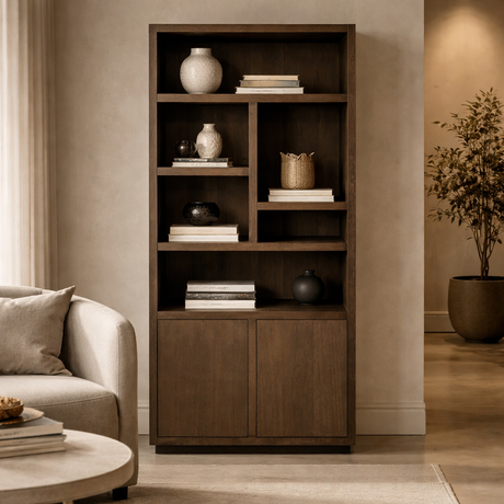   Brown Oak Bookcase | Oroa.com