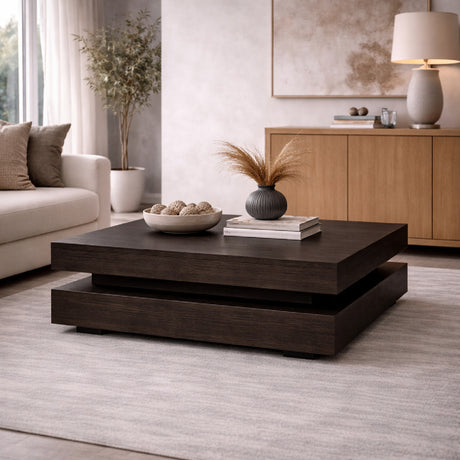   Brown Oak Coffee Table | Oroa.com