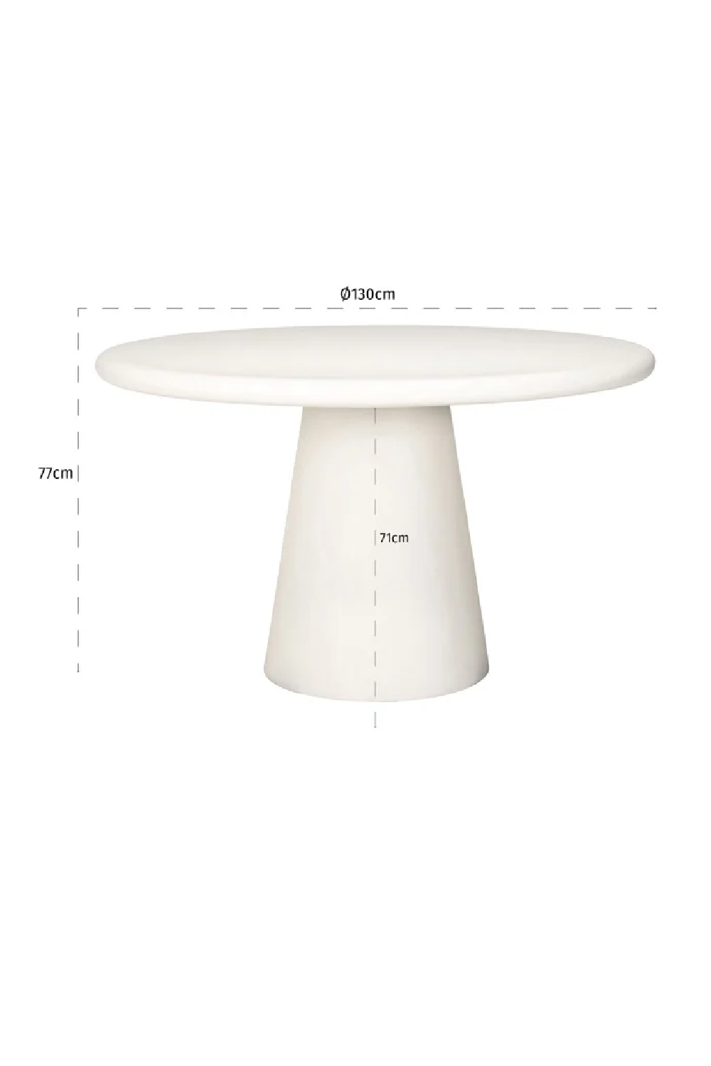 White Pedestal Dining Table | OROA Bloomstone | Oroa.com